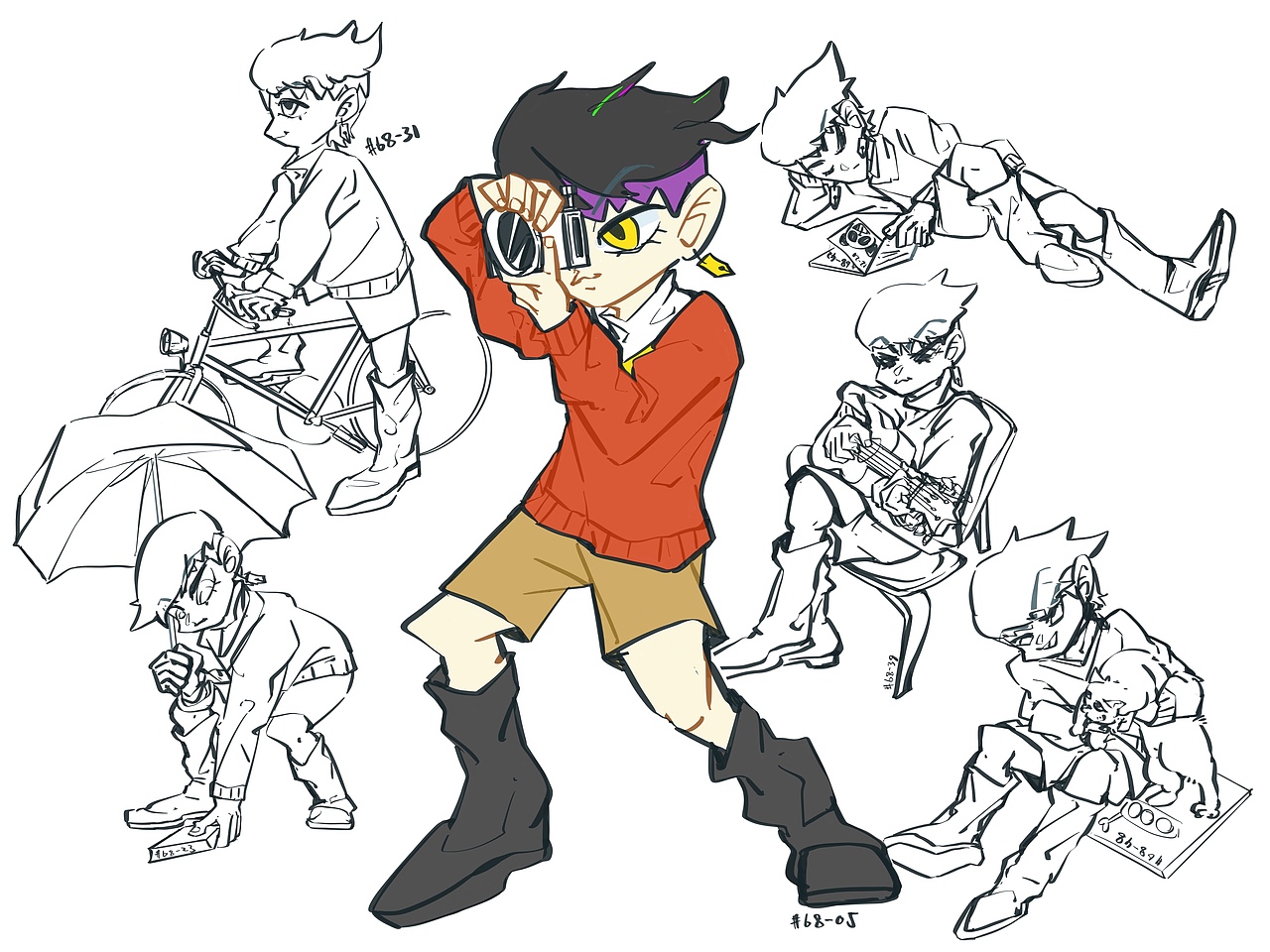 「28天」速写打卡挑战 02_COSPLAY