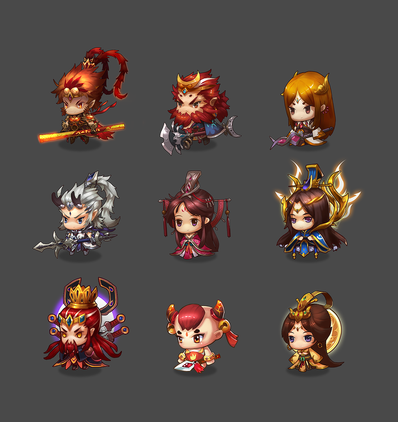 Q版游戲角色設(shè)定（圖ZNDI5MDU1NDQ=） - 游戲原畫 - 站酷設(shè)計(jì)師陶陶頭頭原創(chuàng)素材 - 站酷ZCOOL