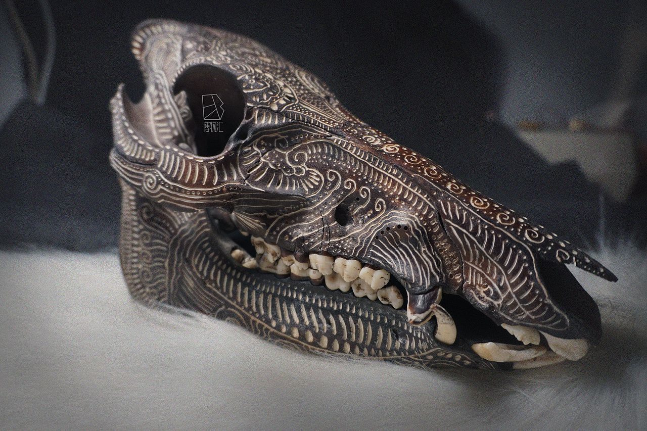 骨雕艺术作品（图ZMjYwMjcxMTUy） - 工艺品设计 - 站酷设计师潦草线条原创素材 - 站酷ZCOOL