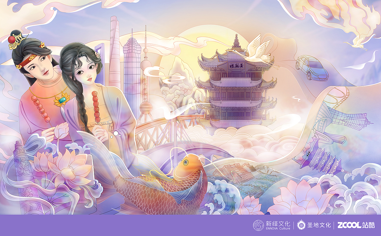 红楼梦 | 黛玉宝玉梦游现代（图ZMzA2OTQwMzAw） - 商业插画 - 站酷设计师sunny101原创素材 - 站酷ZCOOL