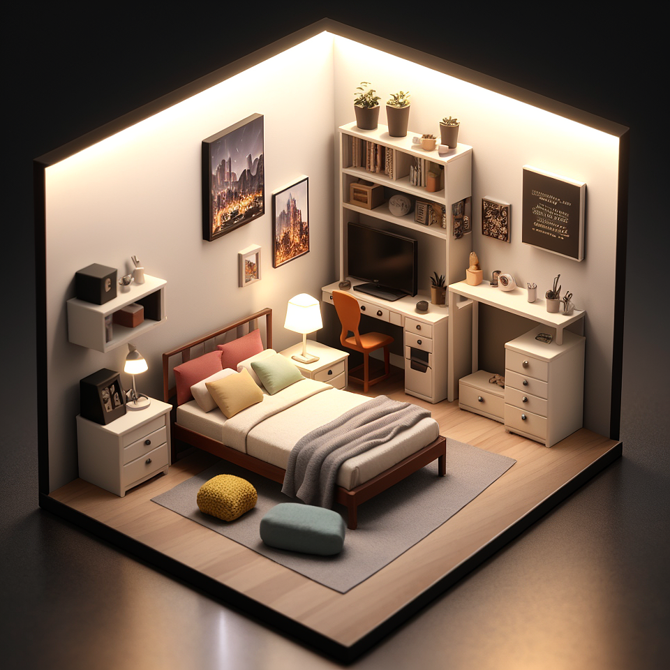 小房间（图ZMzM1ODAzMTEy） - 其他三维 - 站酷设计师JAN依旧在漏油原创素材 - 站酷ZCOOL