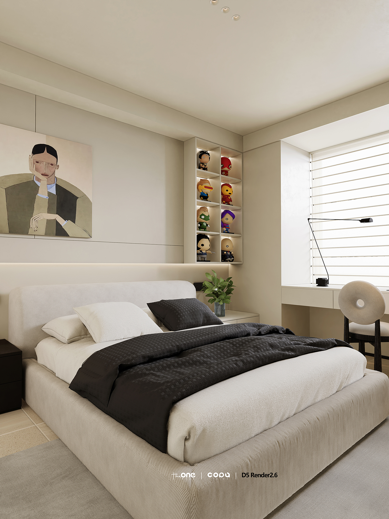 D5渲染器意式简约空间表现