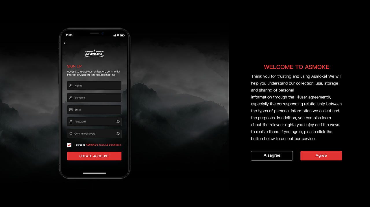 Asmoke烤炉-App改版（图ZMzAwODA4NjAw） - APP界面 - 站酷设计师小茶丸猪原创素材 - 站酷ZCOOL