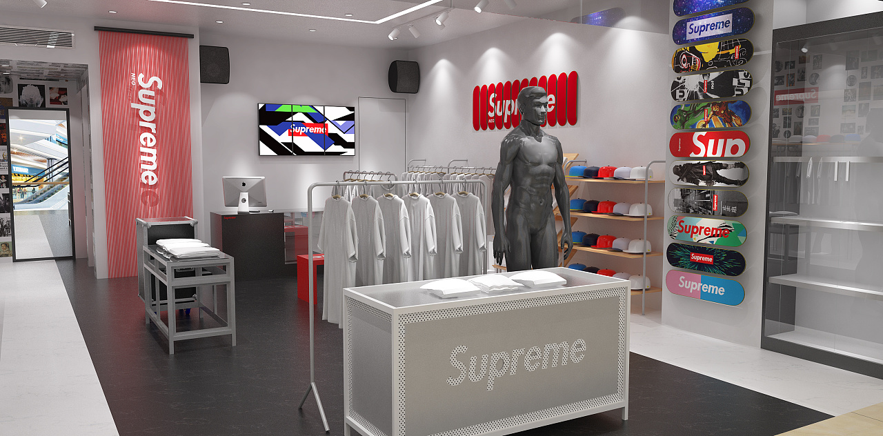 supreme服装店空间设计