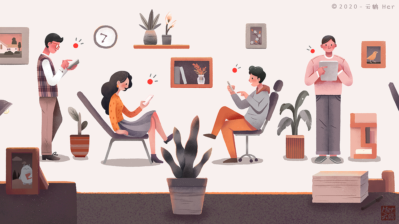 生活感&信息感扁平插画（图ZMTk4ODU0ODM2） - 创作习作 - 站酷设计师云鹤Her原创素材 - 站酷ZCOOL