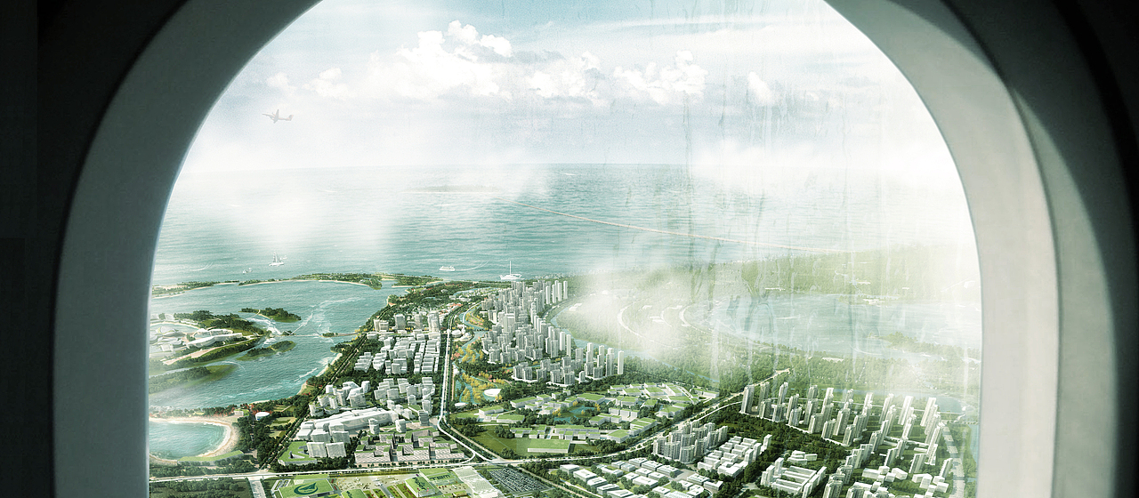 上海滴水湖填海造城项目-（建筑表现效果图）（图ZODc4NTE1MjQ=） - 建筑设计 - 站酷设计师ZYCG原创素材 - 站酷ZCOOL