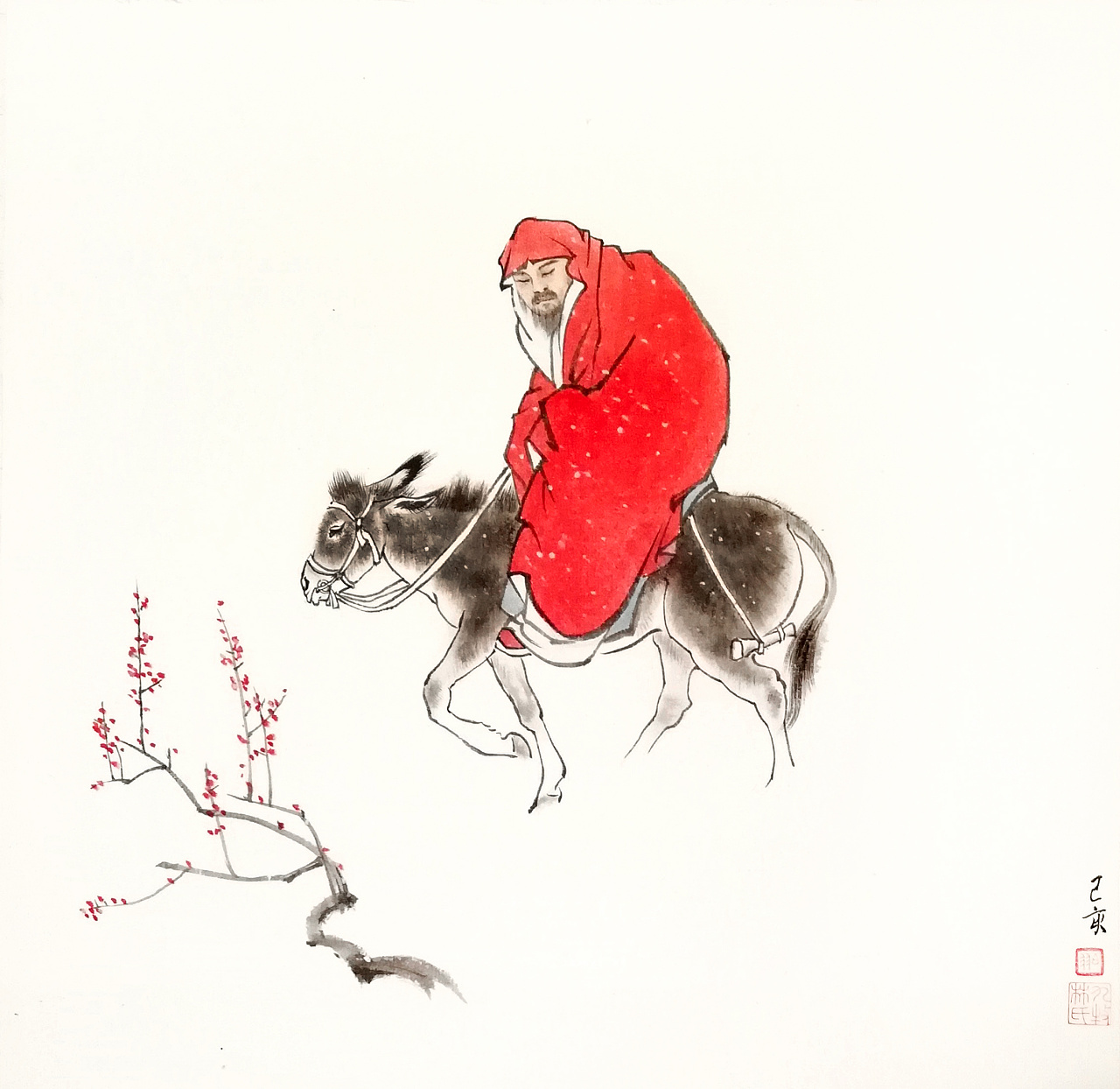 骑驴的芝麻官|插画|儿童插画|十豆加禾 - 原创作品 - 站酷 (ZCOOL)