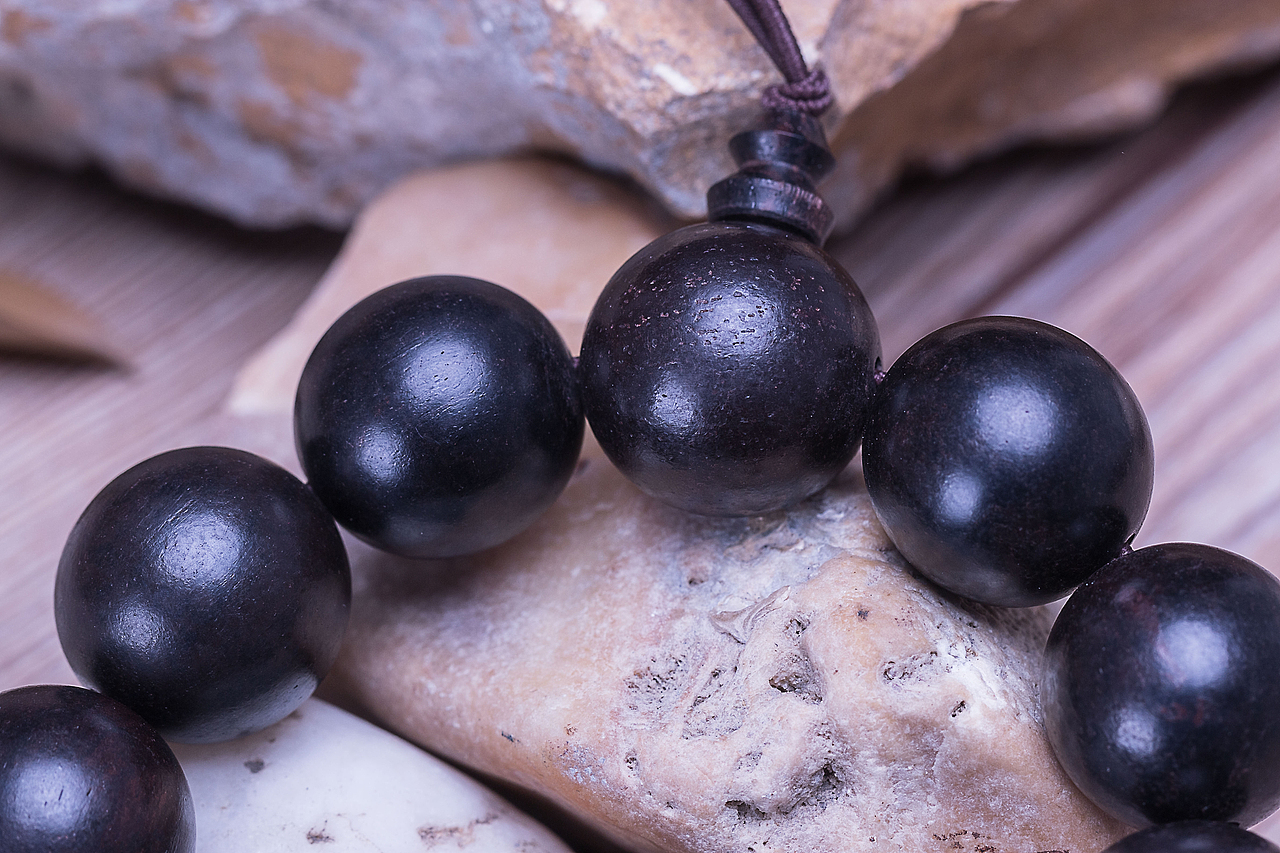 0美国沙漠铁木手串念珠佛珠产品摄影小叶紫檀