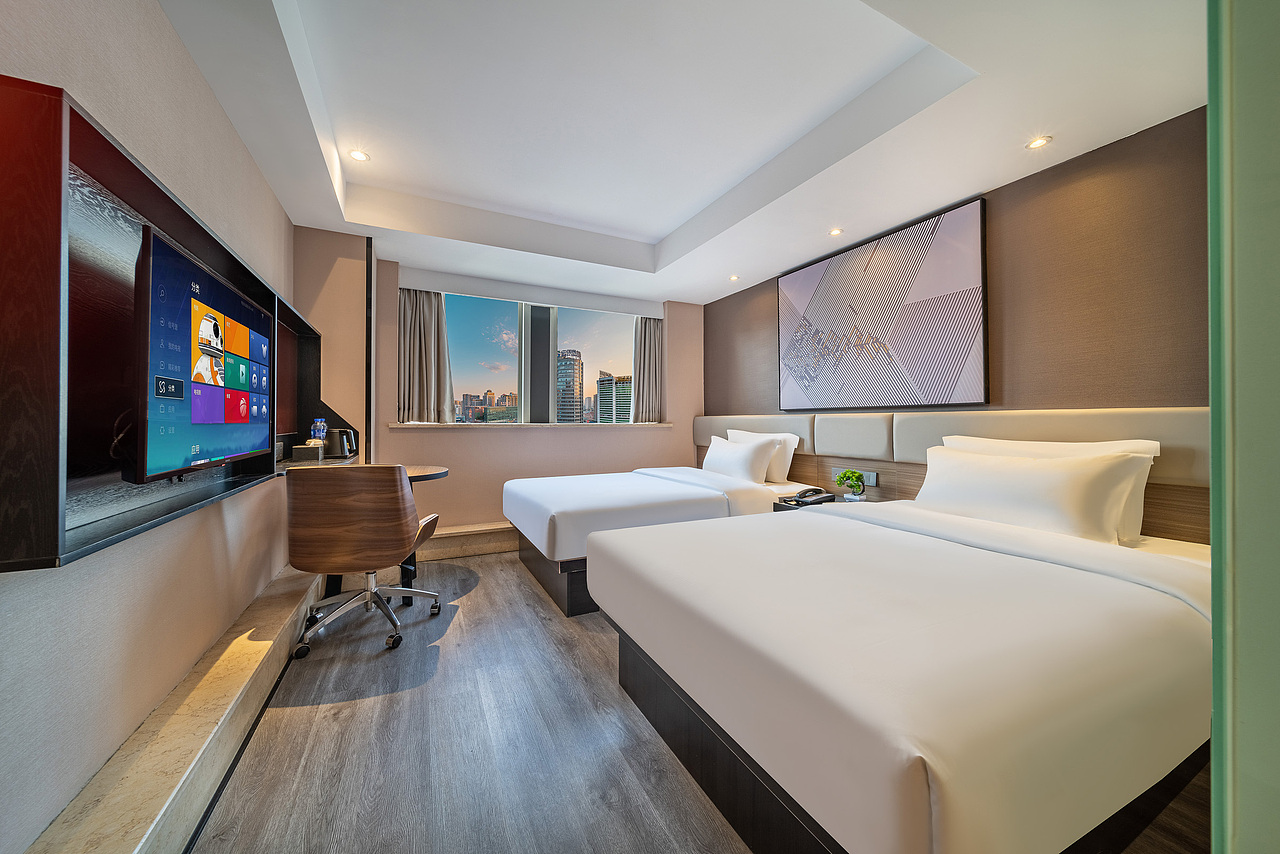 重庆市江北区观音桥酒店拍摄|IU连锁酒店|酒店摄影