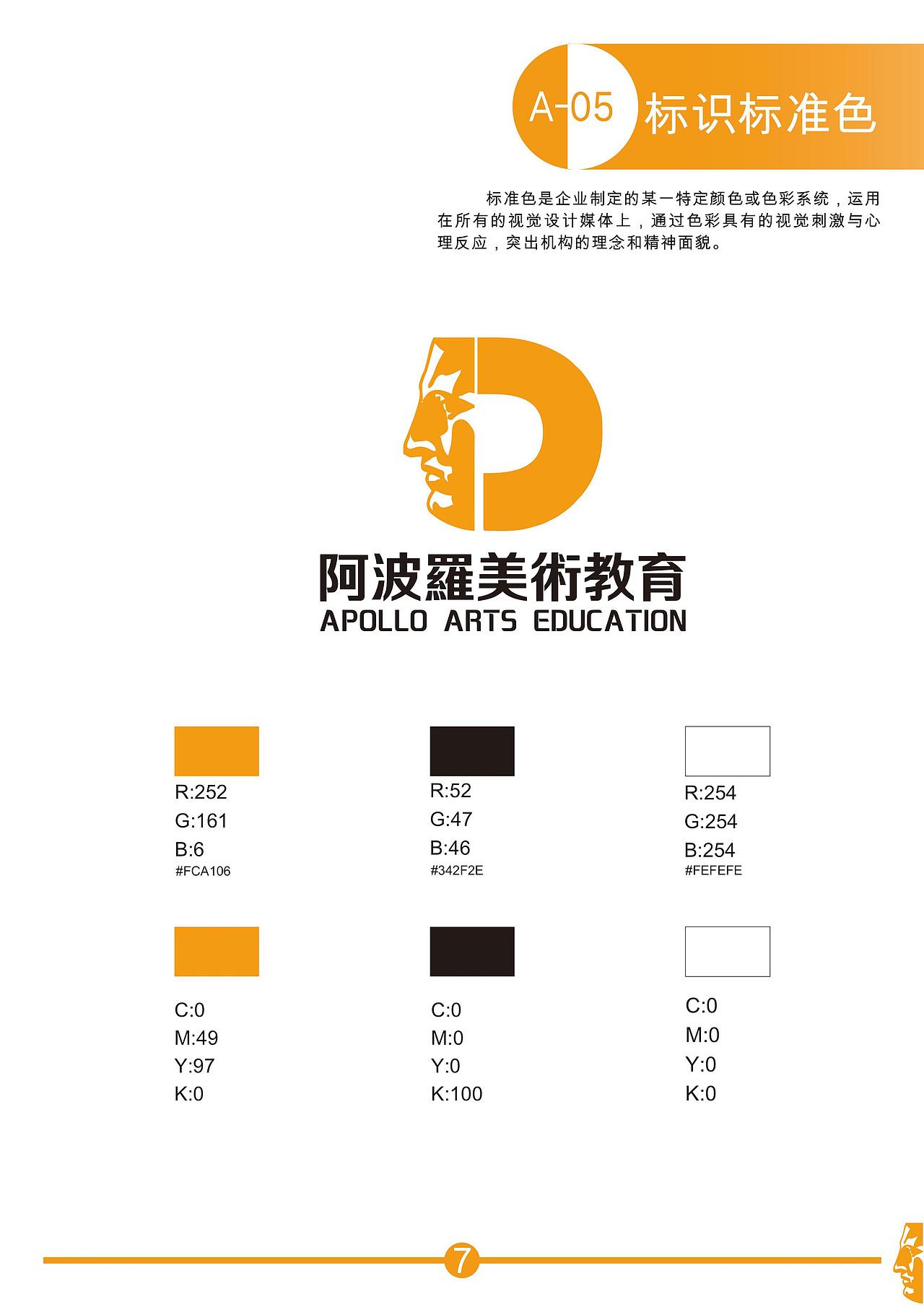 “阿波罗艺术教育”vi设计