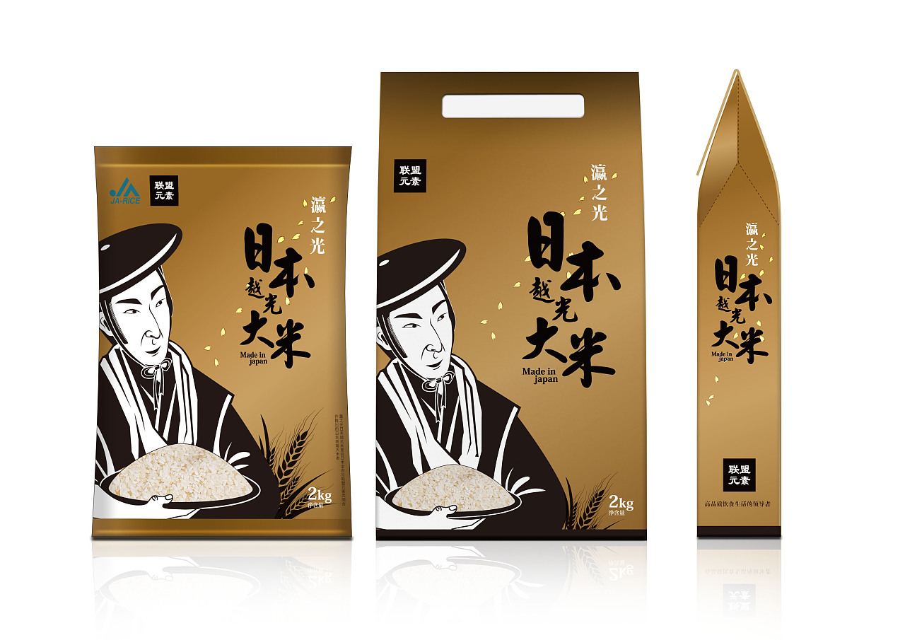 日本大米包装|平面|包装|墨狸视觉设计 - 原创作品 - 站酷 (zcool)