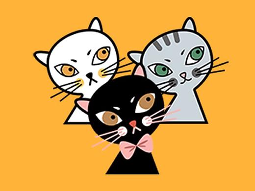 【Poker face cat】原创淘宝皮肤设计