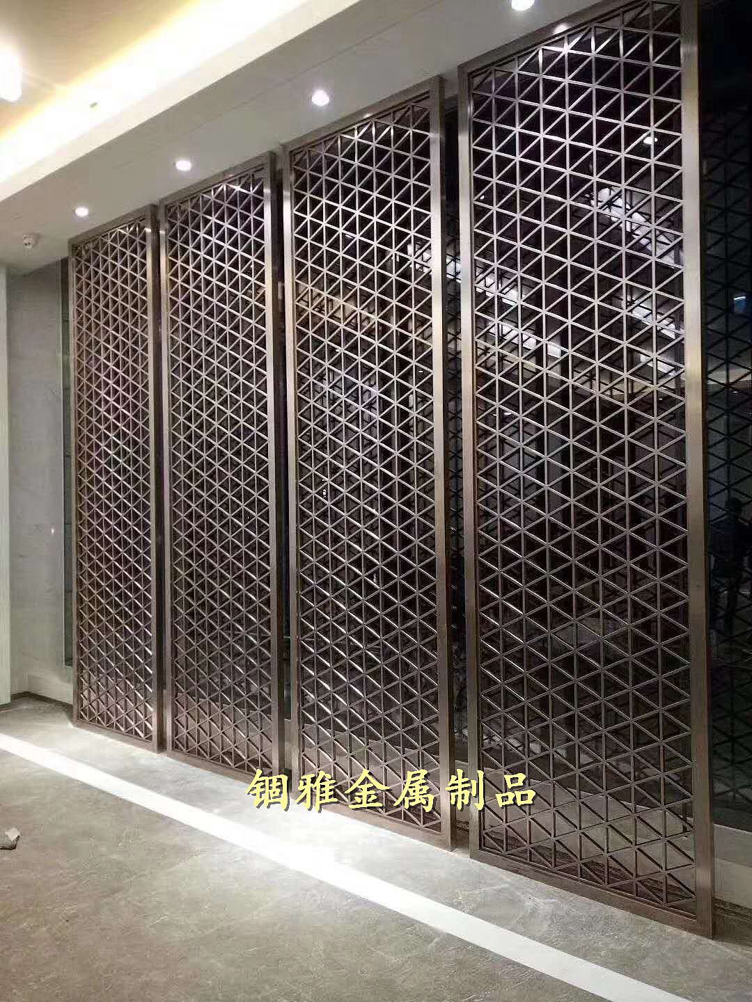 精美时髦之不锈钢拉丝仿古铜屏风（图ZMjIyNzkxMjQw） - 建筑设计 - 站酷设计师锢雅18566019743原创素材 - 站酷ZCOOL