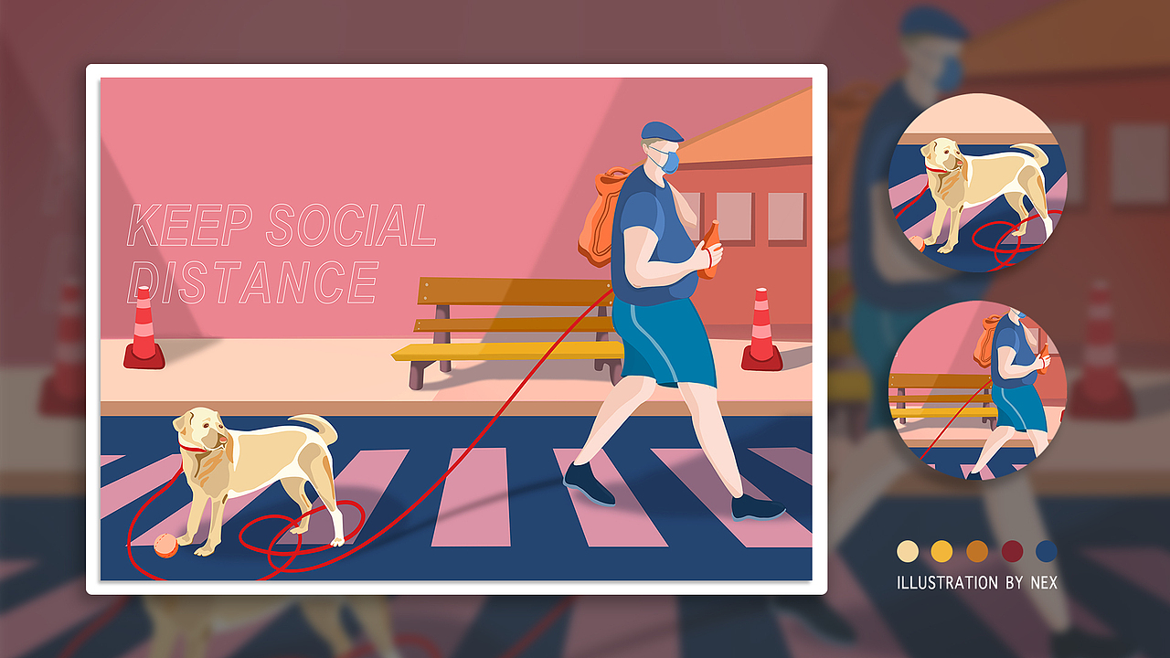 板绘插画人物（图ZMjI5NjYyNjQw） - 商业插画 - 站酷设计师NEX_原创素材 - 站酷ZCOOL