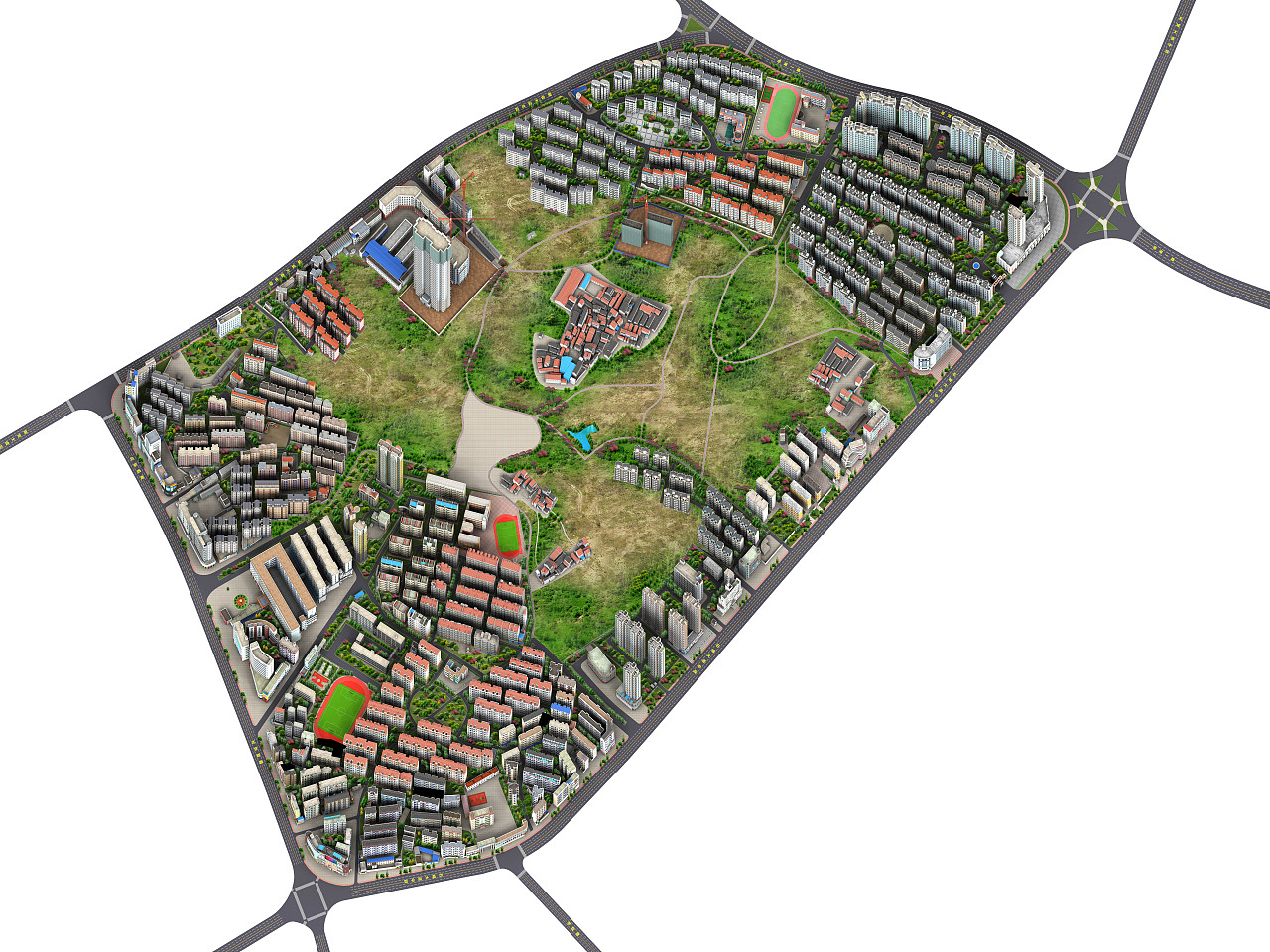 铜陵官塘社区三维地图