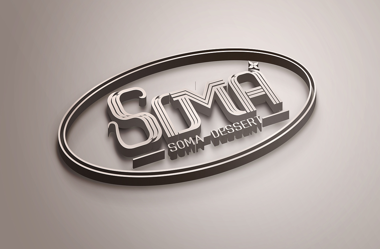 soma甜品店logo