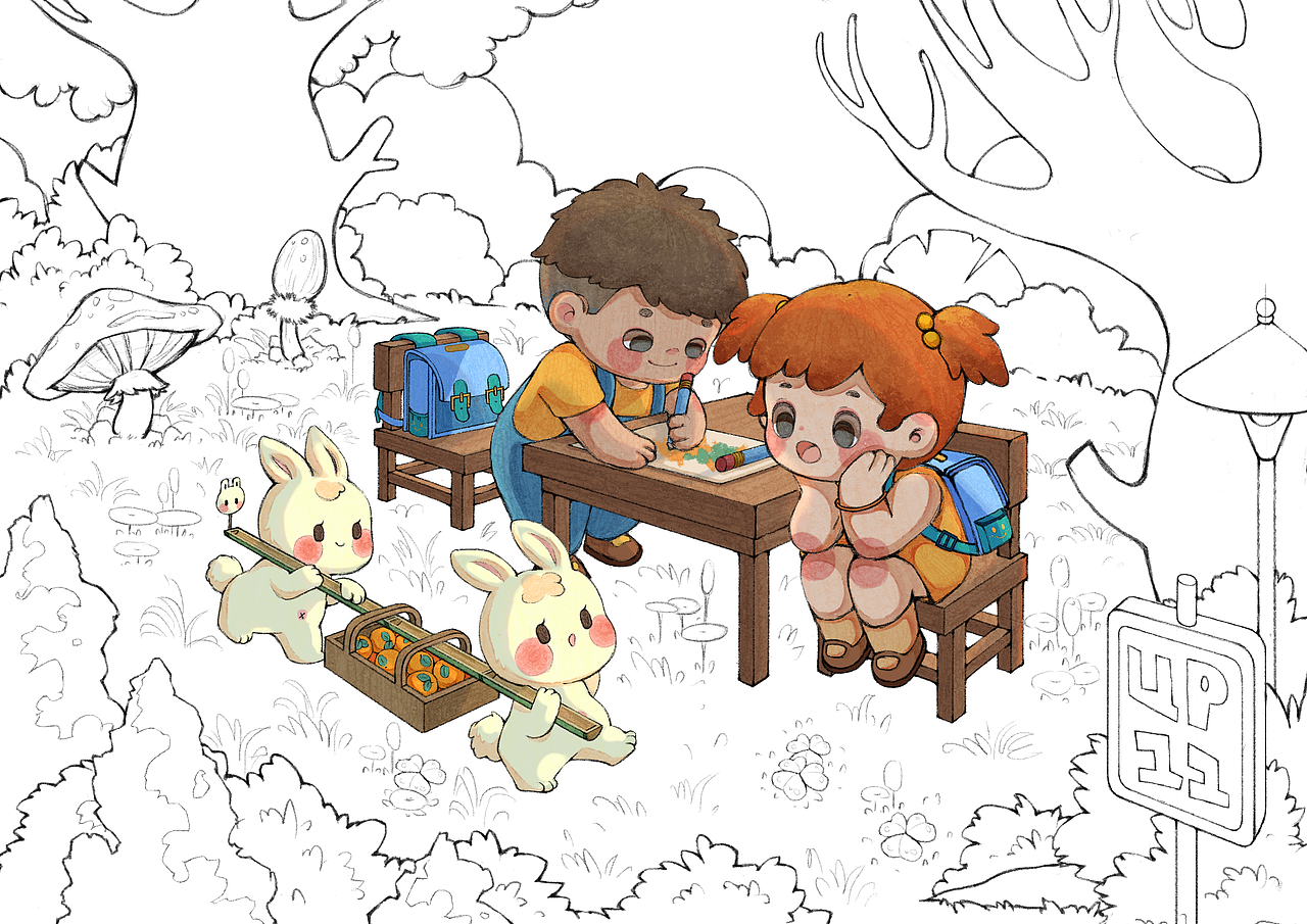 日常绘画｜儿插（图ZMzQxMzQ5NTEy） - 儿童插画 - 站酷设计师是大头阿耶原创素材 - 站酷ZCOOL