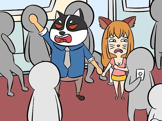 有声漫画：女票地铁遇顶族，男票竟然这样做！