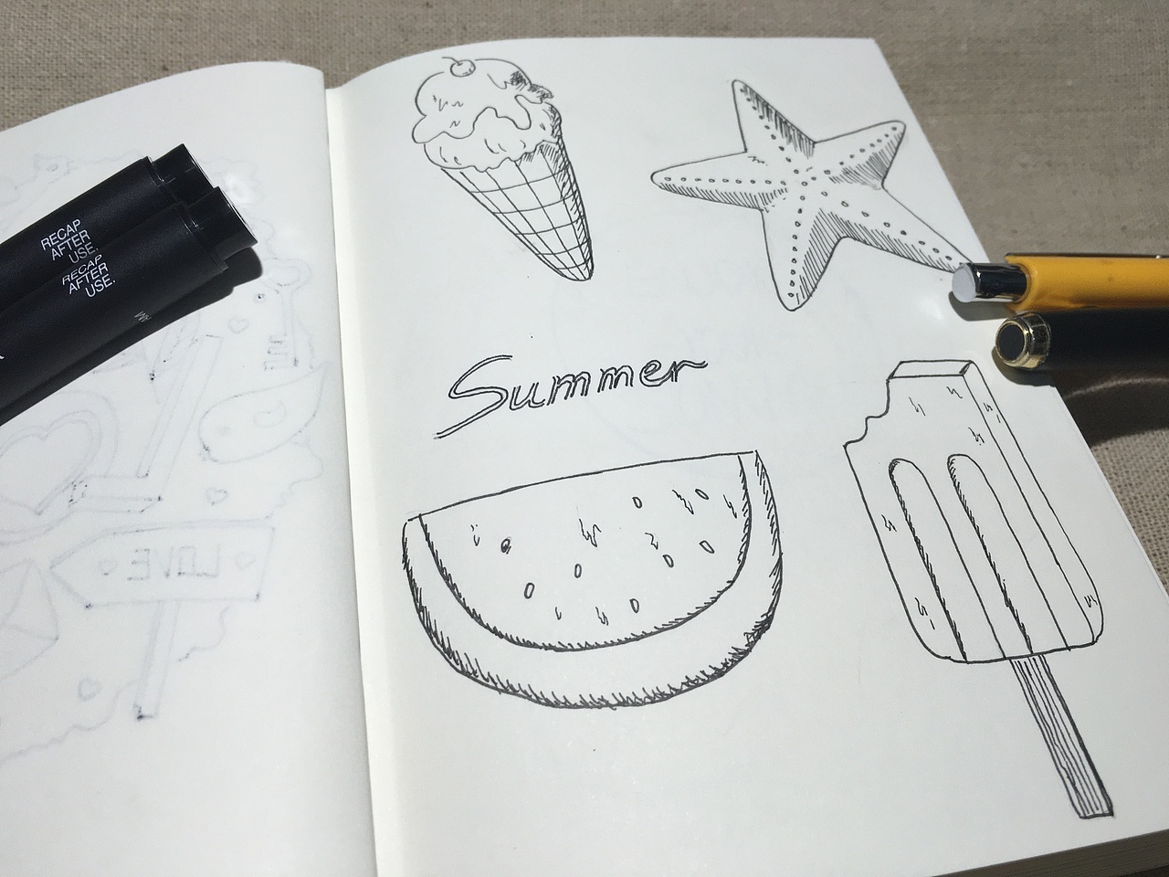 最近本子上的一些涂鸦