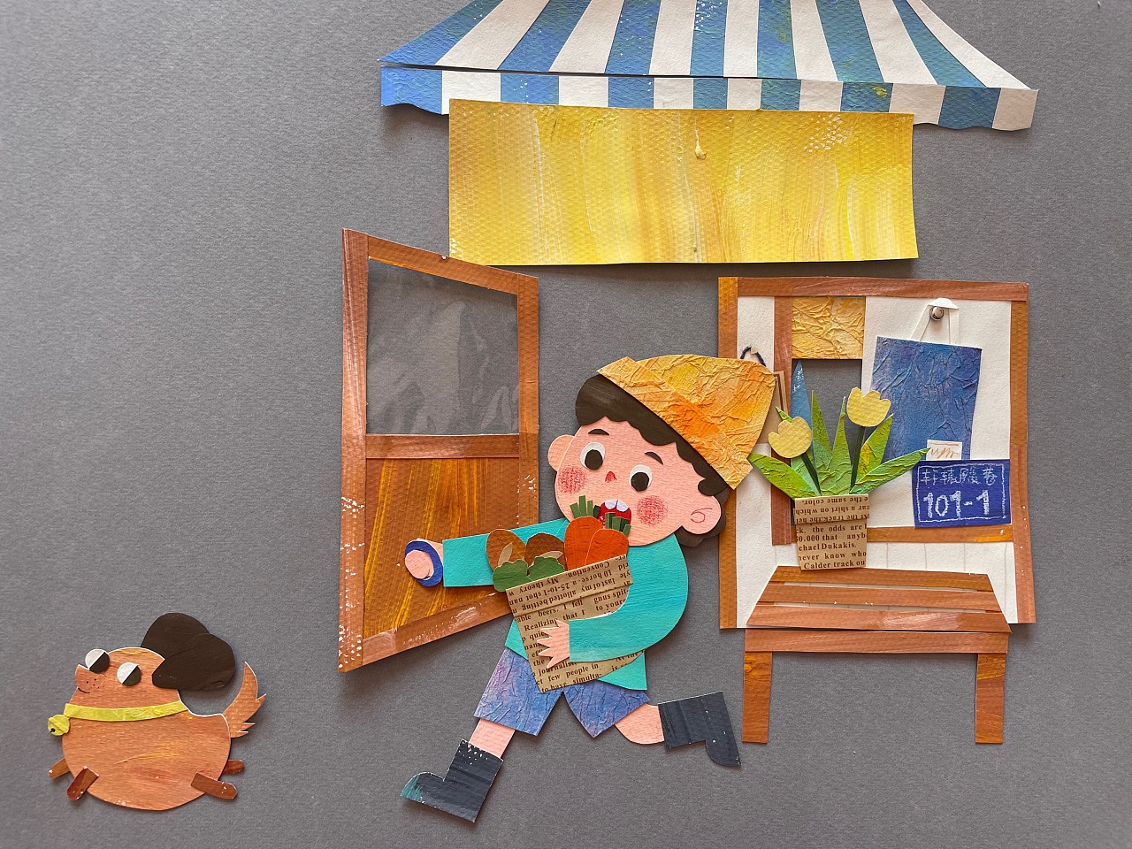 糖纸黏贴画真漂亮 - 班级新闻 - 杭州市德胜幼儿园