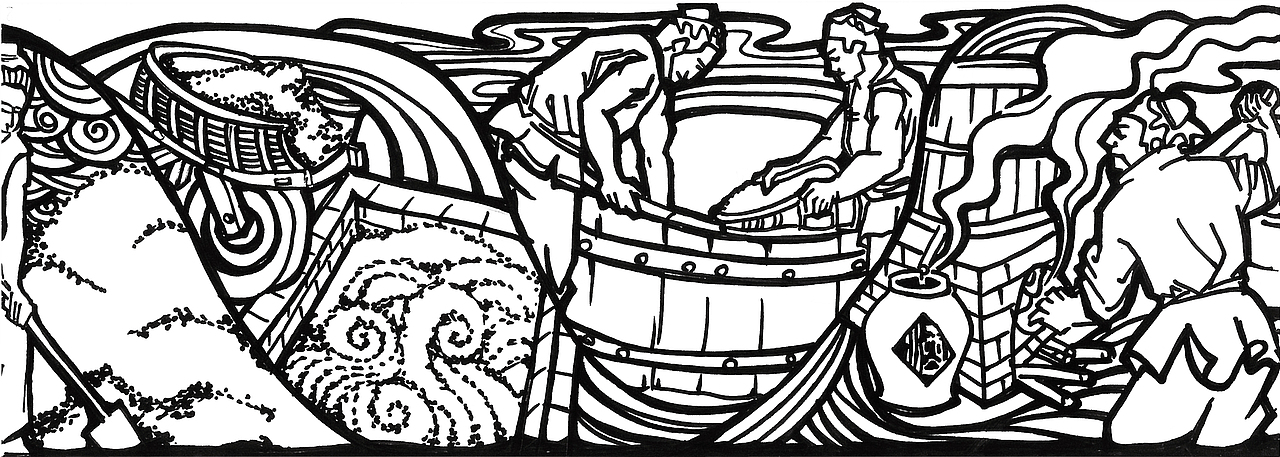 贵州茅台文化历史故事集-手绘版画插画文化历史（图ZMjcwMTE0ODky） - 艺术插画 - 站酷设计师班尼設計工作室原创素材 - 站酷ZCOOL