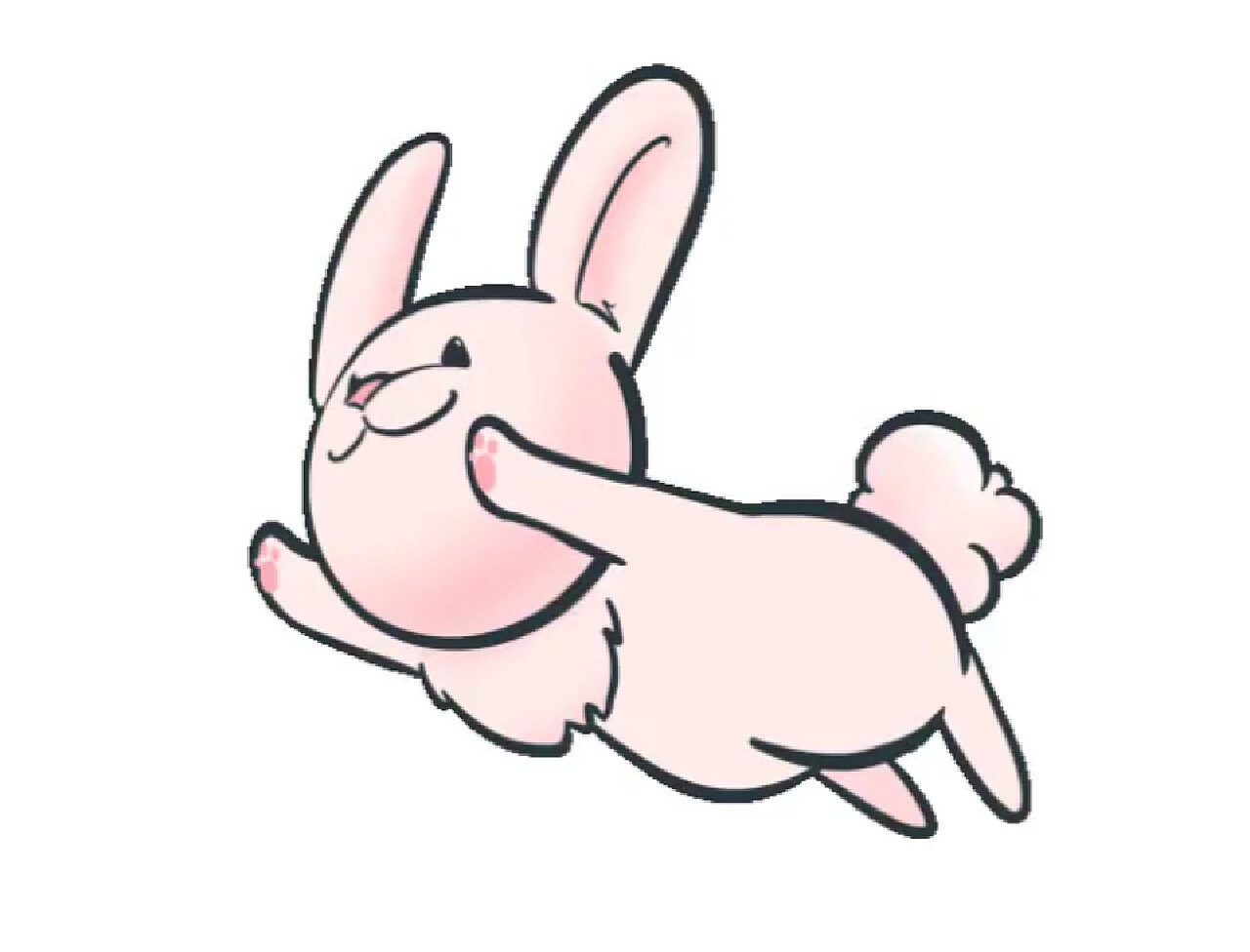 卡通小兔子吃瓜表情包gif动图下载-包图网