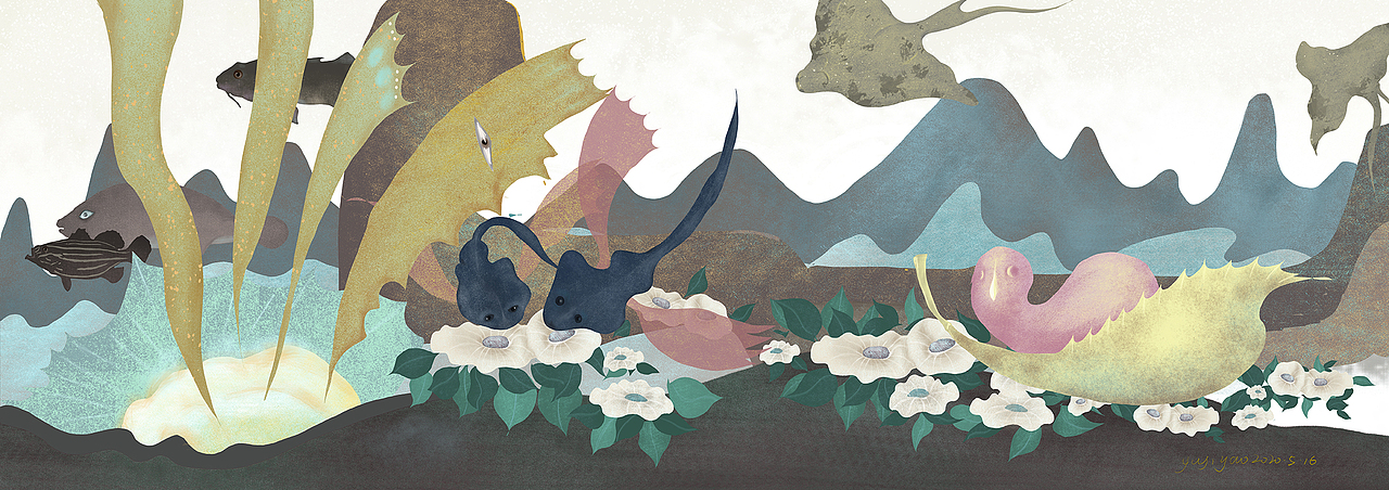 学无止境，砥砺前行。（图ZMjQ3NDg5ODAw） - 艺术插画 - 站酷设计师夫野艺术中心原创素材 - 站酷ZCOOL