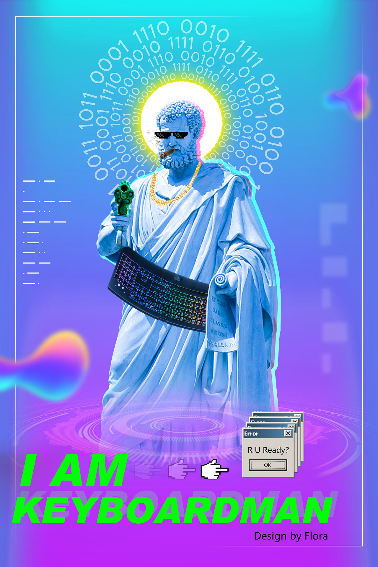 第一次上传#蒸汽波初体验|平面|海报|florangg - 原创作品 - 站酷