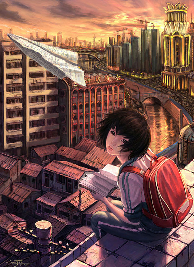 谁的纸飞机（图ZMTY3NzcxMg==） - 商业插画 - 站酷设计师lunjie原创素材 - 站酷ZCOOL