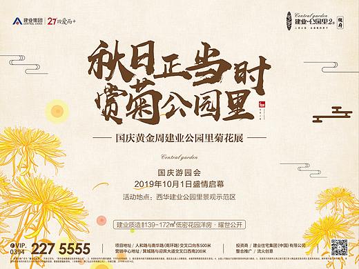 地产菊花展画面及倒计时