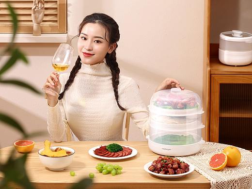摩动多层家用保温菜罩