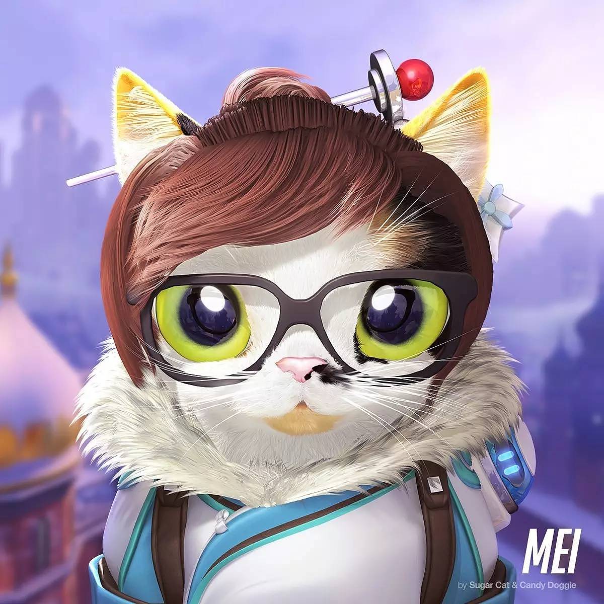 守望先锋(喵喵头像)国外作品