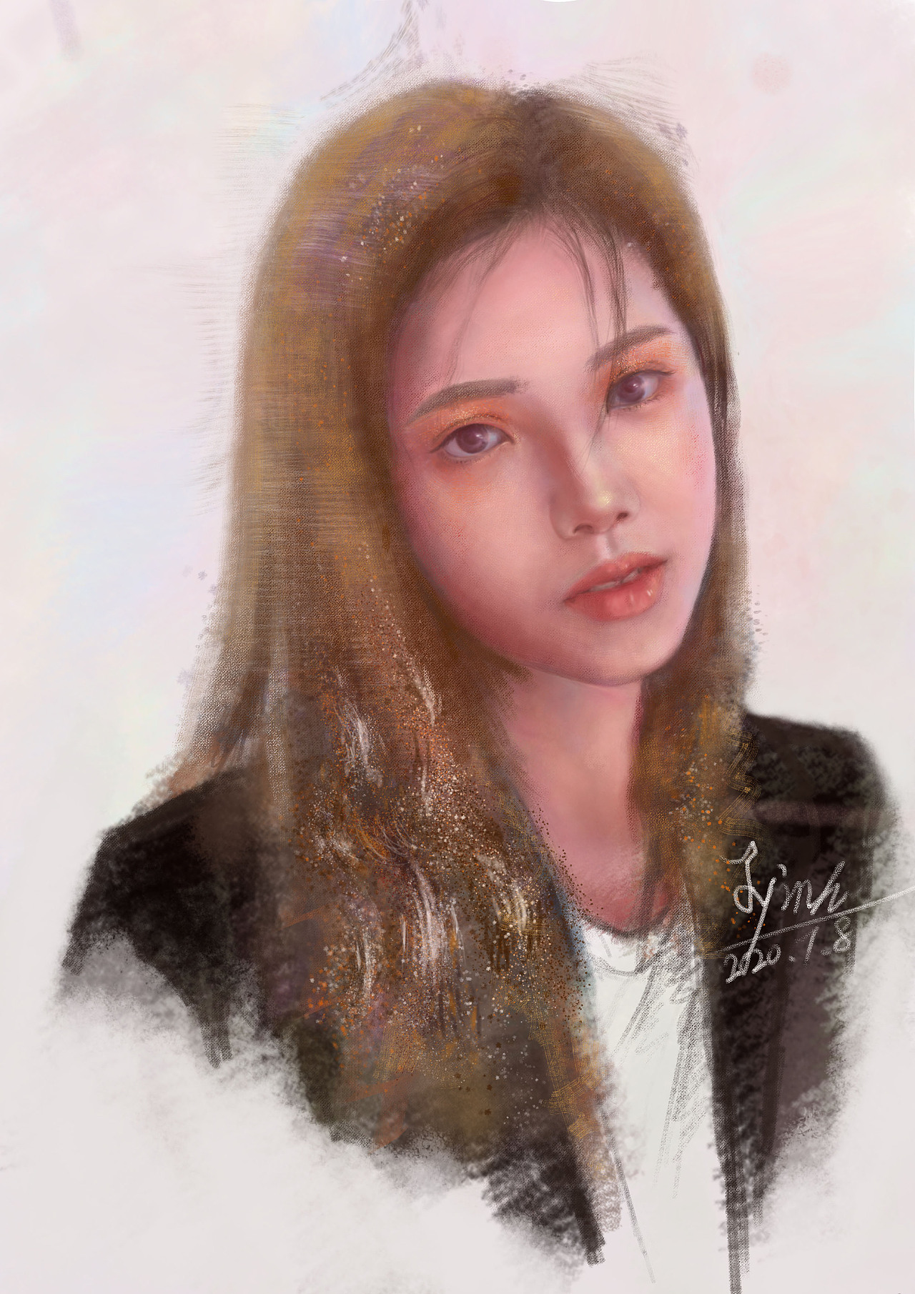 原创作品纯艺术绘画戳爷  头像练习haniny板绘练习haniny画画的陈一丘