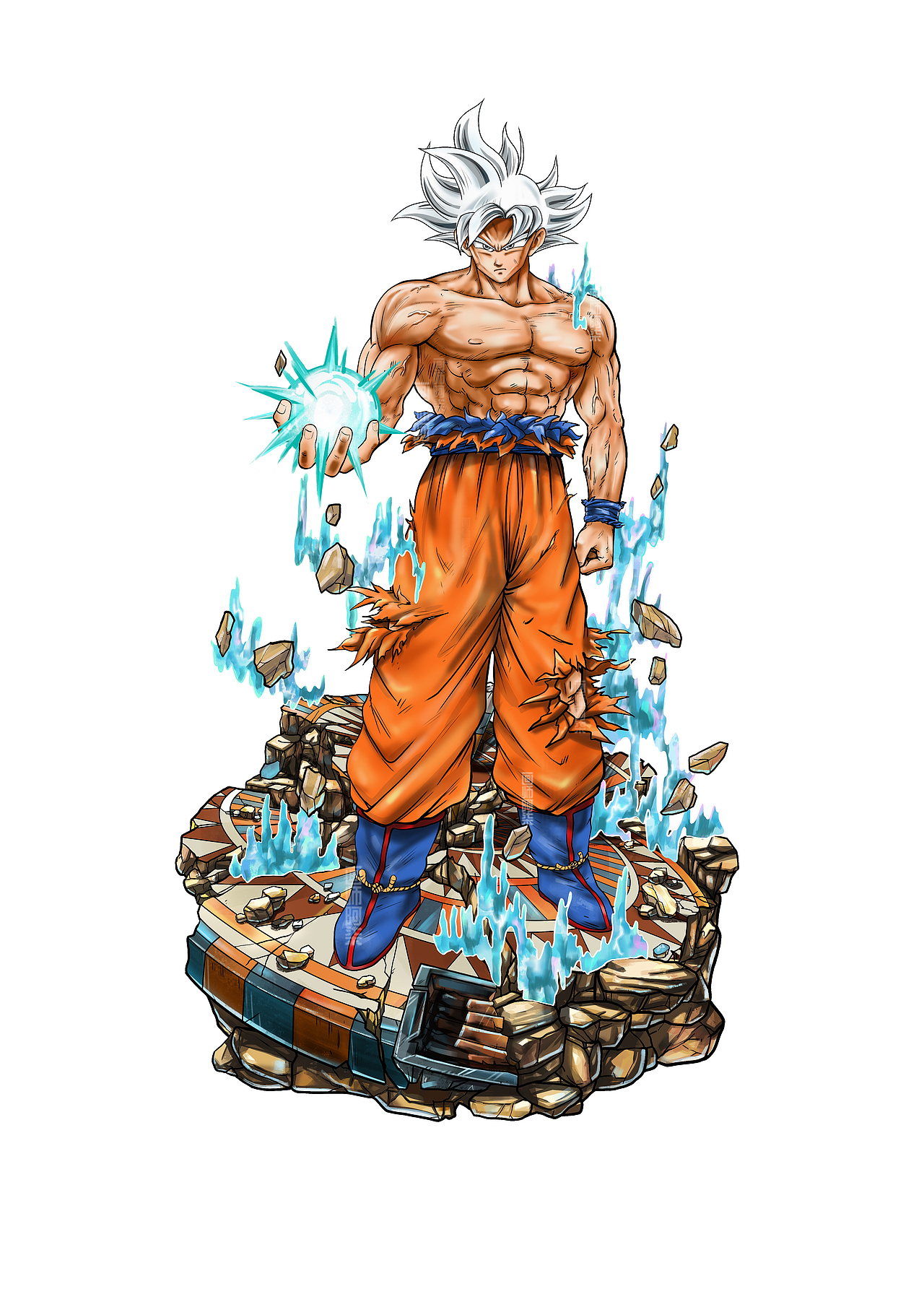 七龙珠白神自在极意功孙悟空手办设计约稿gk雕像（图ZMzczMDk4MTcy） - 商业插画 - 站酷设计师画师阿柒原创素材 - 站酷ZCOOL