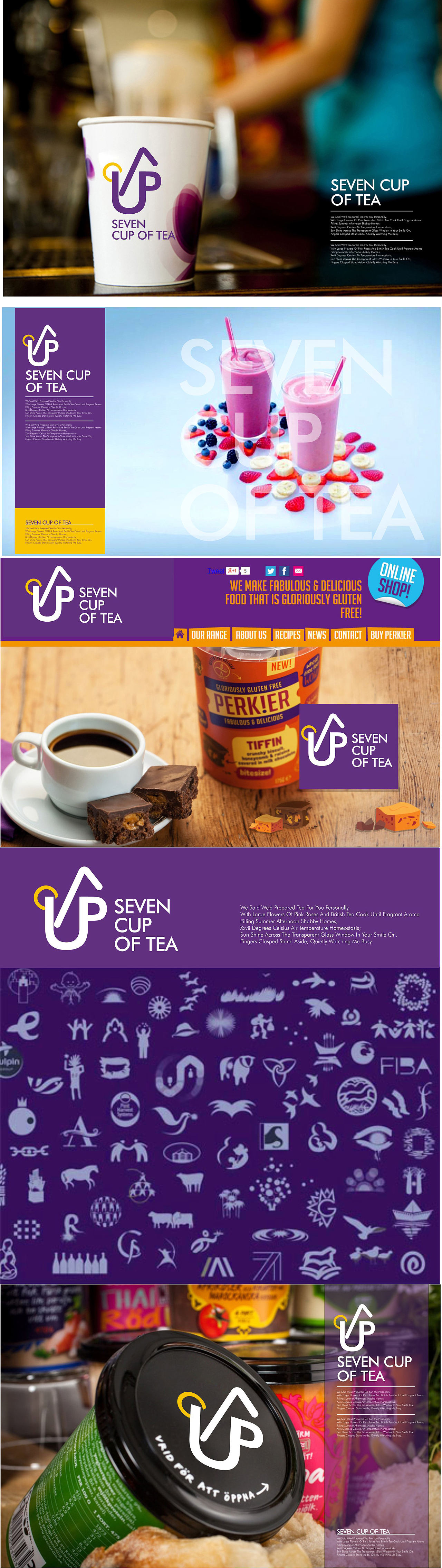 SEVEN CUP OF TEA（图ZNjEyMTgyODg=） - 品牌 - 站酷设计师迪弗伦特设计原创素材 - 站酷ZCOOL