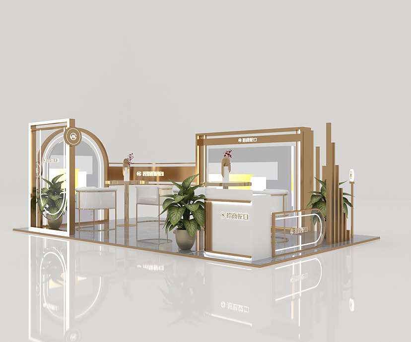 金色小展台 临展（图ZMzMzNDgwNzky） - 场景 - 站酷设计师两颗西柚y原创素材 - 站酷ZCOOL