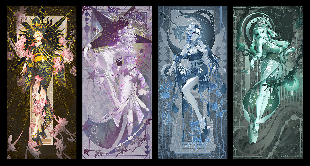 日星月云（图ZMjA1MDk4MjQ4） - 商业插画 - 站酷设计师阮青山原创素材 - 站酷ZCOOL