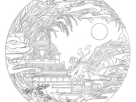 庆祝建党100周年插画