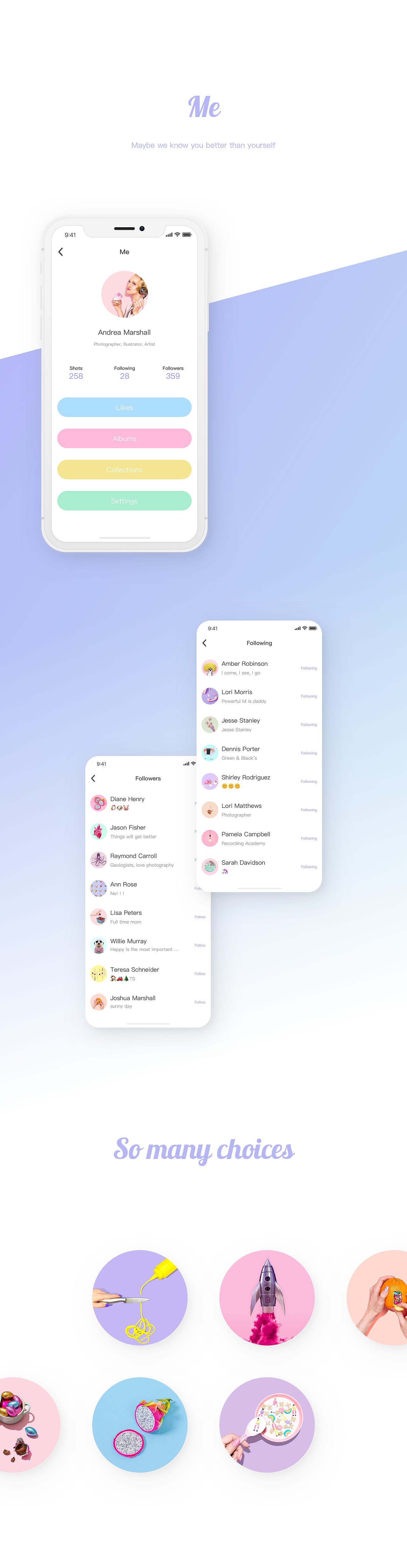Unicorn社交app概念设计（图ZOTY4MzcxOTY=） - APP界面 - 站酷设计师川普咬狗猫原创素材 - 站酷ZCOOL