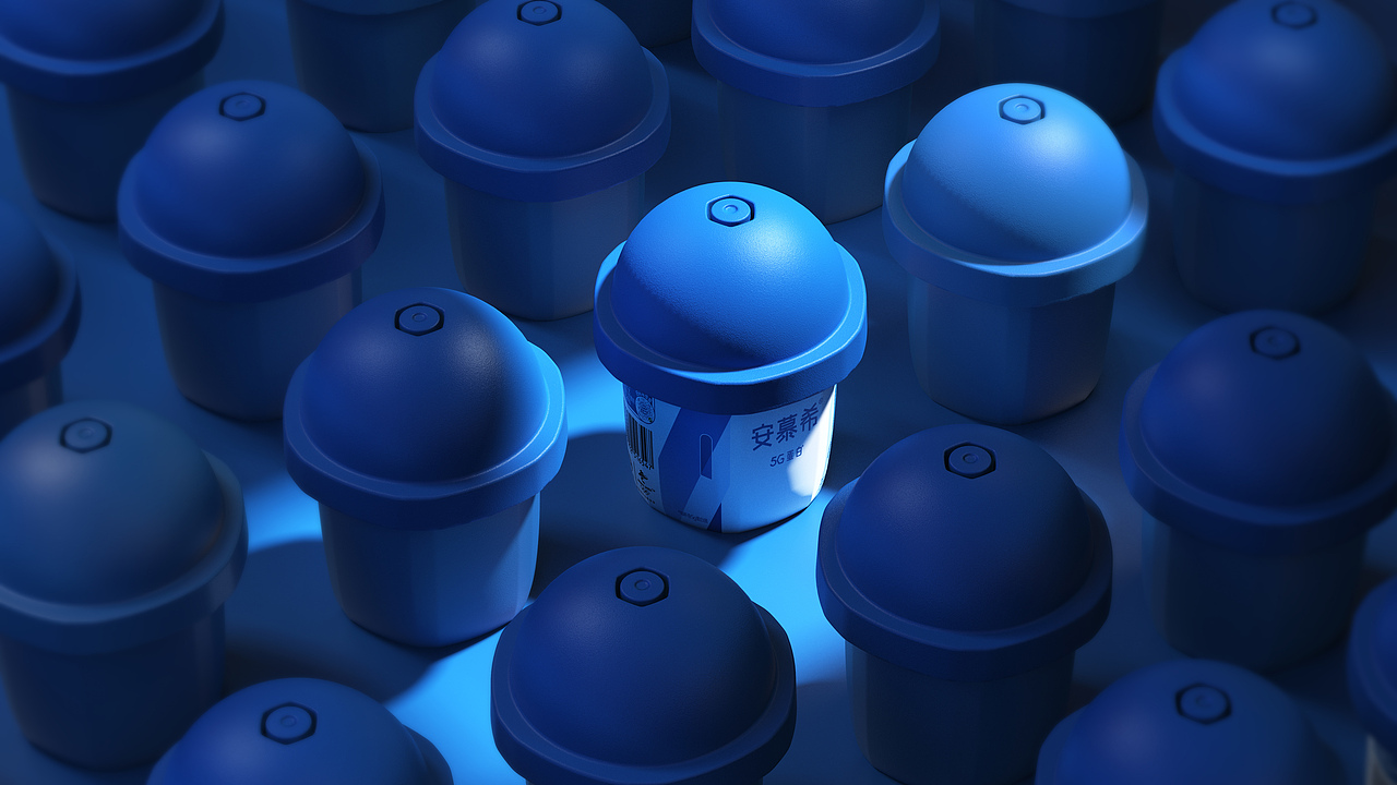 安慕希x热浪 | 安慕希5G蛋白勺吃酸奶“反倒有型”（图ZMjY2NTkyMDY4） - 包装 - 站酷设计师热浪设计创新原创素材 - 站酷ZCOOL