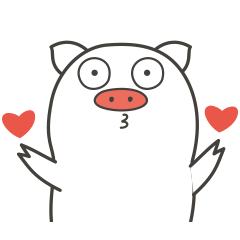 表情包设计卡通人物猪造型设计卡通图案