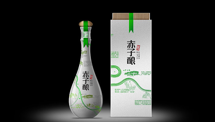 赤子酿-白酒包装设计（图ZMjQ2NDY3MzY=） - 包装 - 站酷设计师步道创意设计原创素材 - 站酷ZCOOL