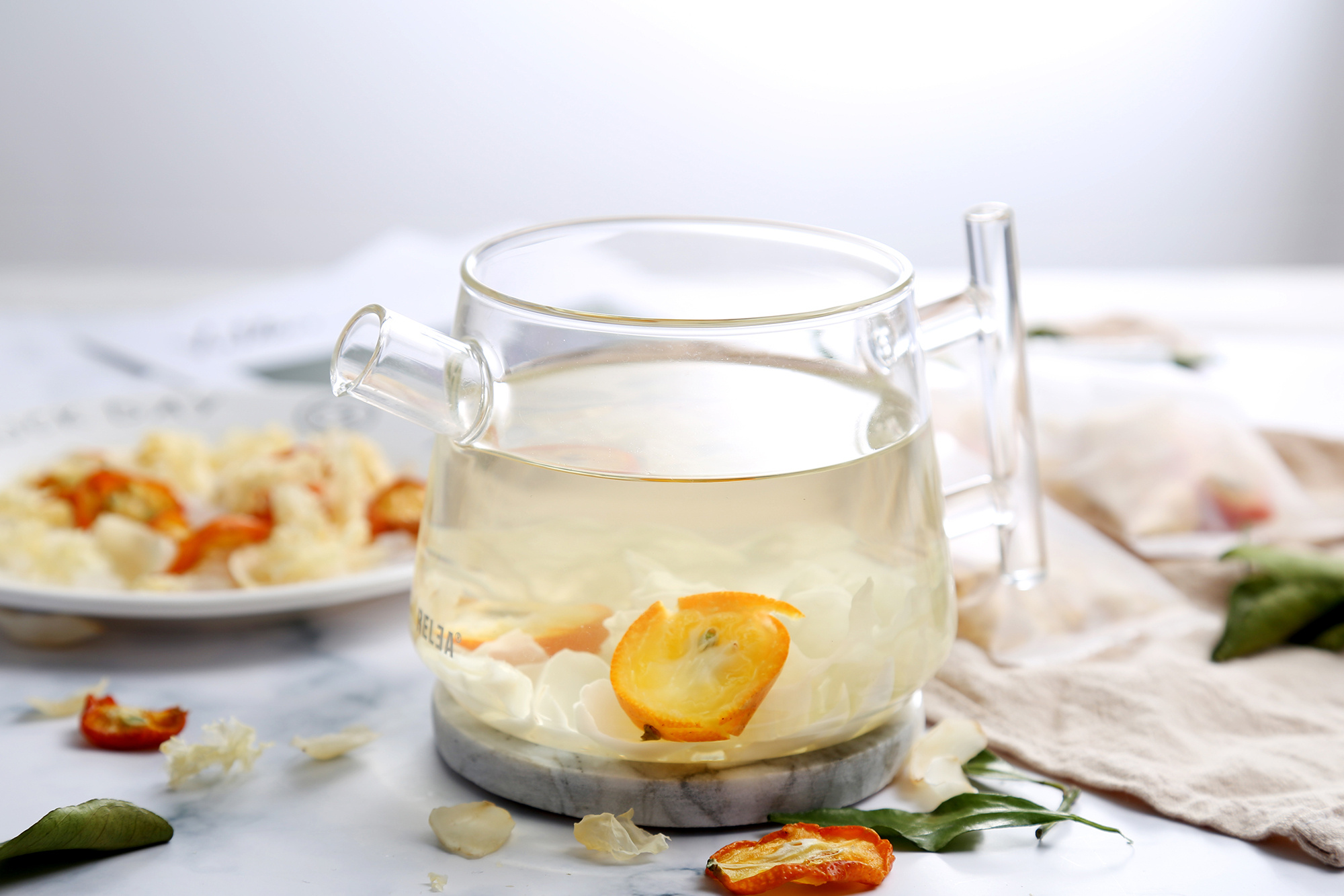 金桔百合茶(花茶组合系列)