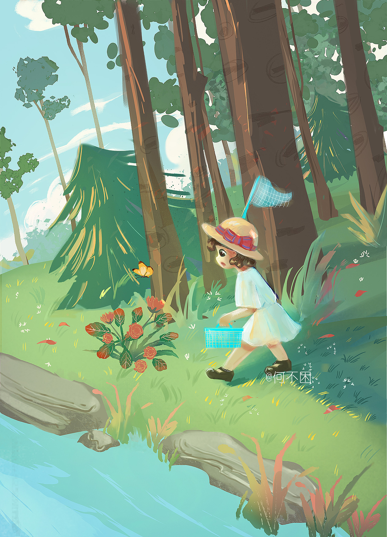 系列插图-夏天记忆（图ZMjY2OTczOTAw） - 创作习作 - 站酷设计师何不困原创素材 - 站酷ZCOOL