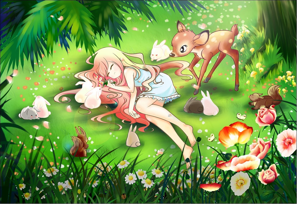 插画《森林》刊登于《漫客星期天》总第 27 期