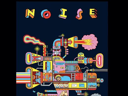 立体互动海报-噪音污染