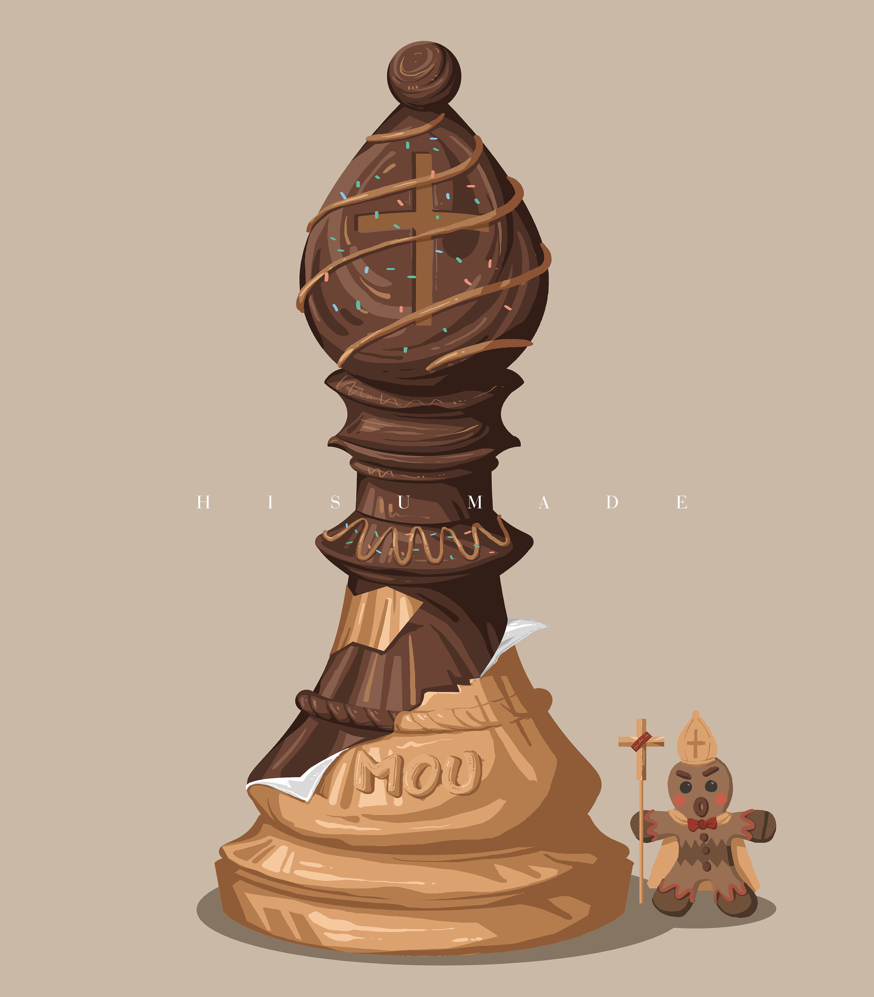 巧克力象棋|插画|商业插画|hisumade - 原创作品 - 站酷 (zcool)