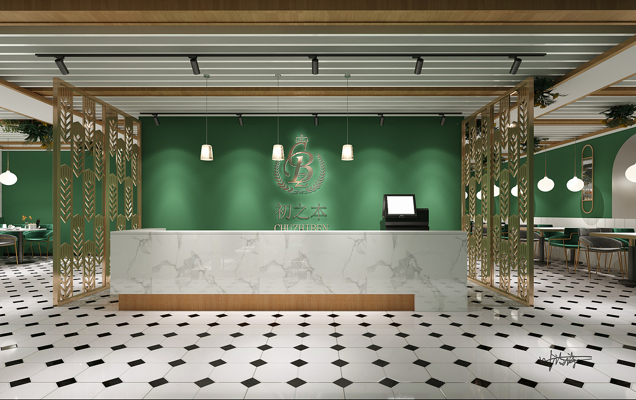 复古橄榄绿餐厅,邂逅那撩人的别样风趣