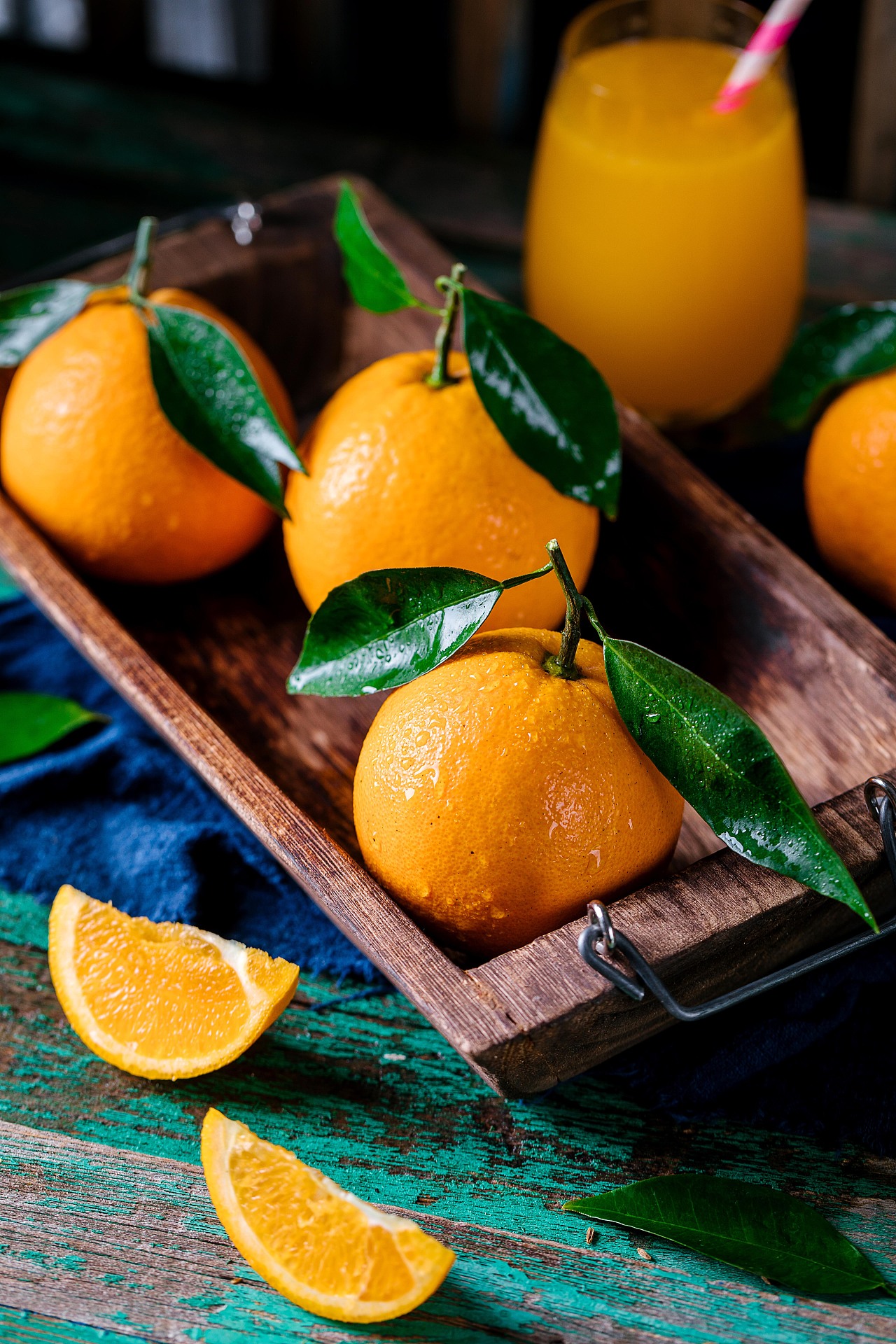 橙子夏日水果摄影图高清摄影大图-千库网
