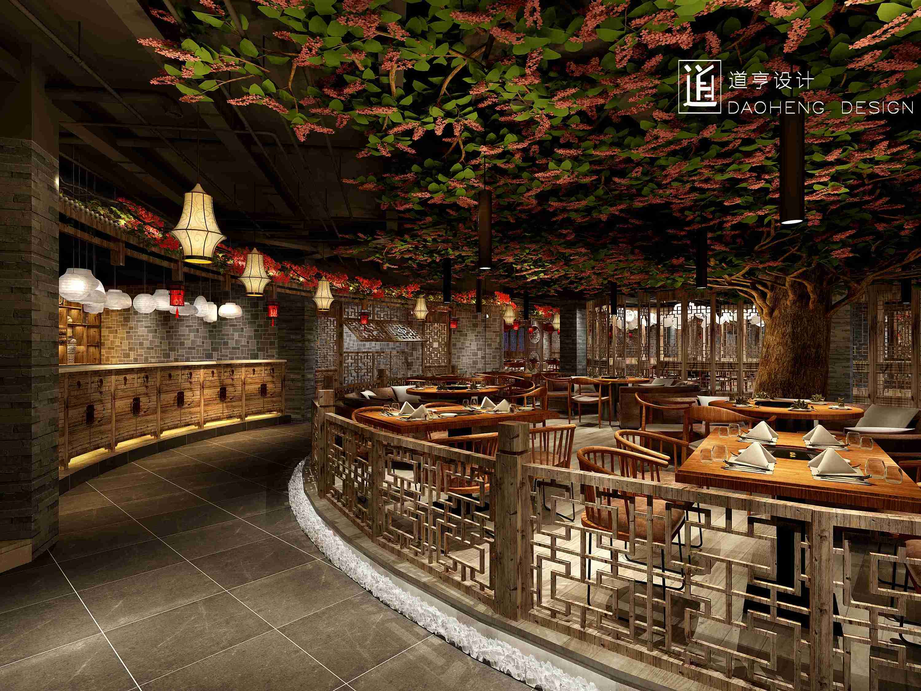 中式餐厅|空间|家装设计|任小洁 - 原创作品 - 站酷 (ZCOOL)